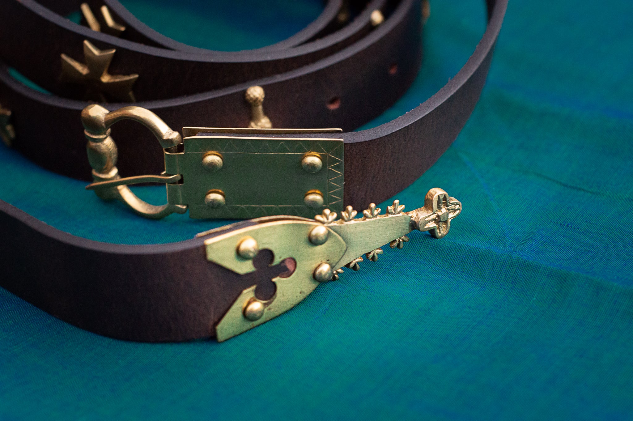 Medieval Belt Valérie - Green khaki