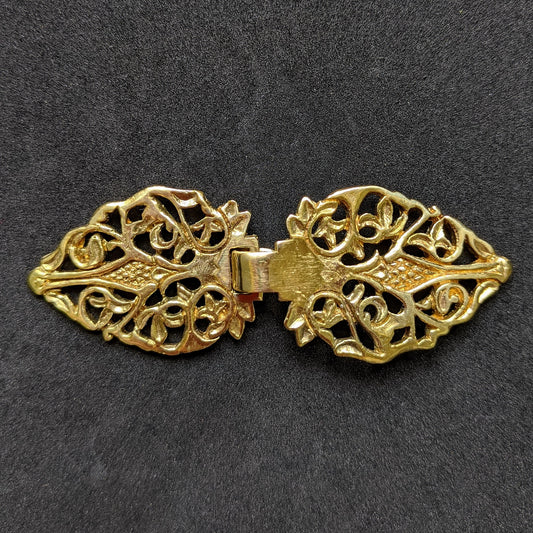 Renaissance Cloak Clasp with Vines and Leaves