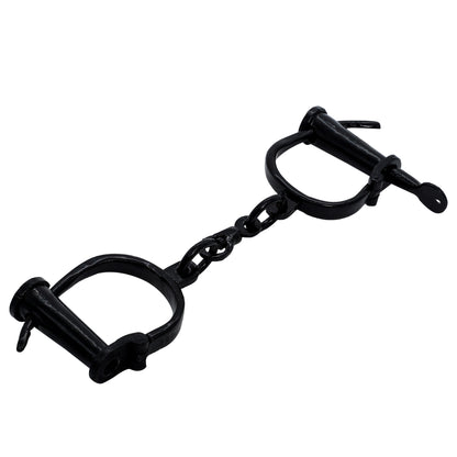 Medieval Iron Shackles - gothic handcuffs of cast iron