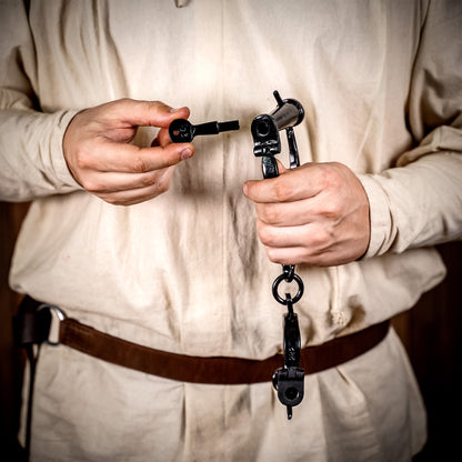 Medieval Iron Shackles - gothic handcuffs of cast iron