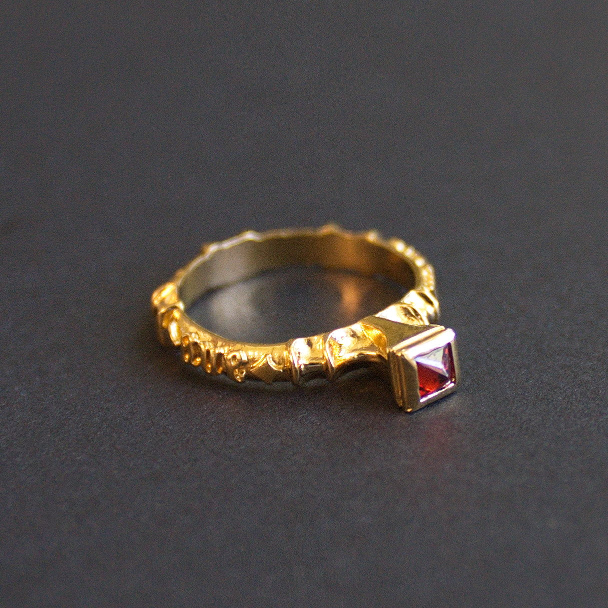 Medieval Ruby Ring Circa 1400