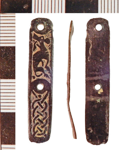 Raccords de ceinture d'animaux entrelacés anglo-saxons (set-4), décorations de ceinture