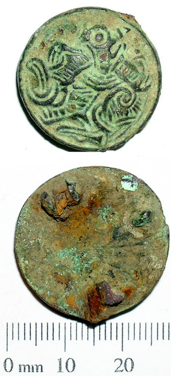 Broches rondes Viking (lot de 2) 4,5 cm