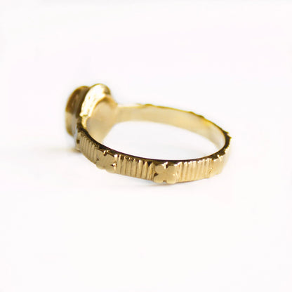 14th century English or French Replica Gemstone Ring
