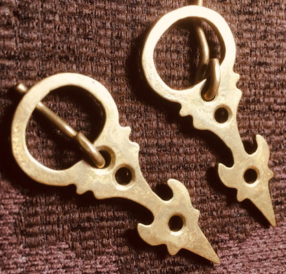 Medieval Buckle - arrow like (set of two)