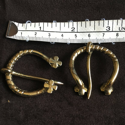 Penannular medieval brooch - (set of 2)