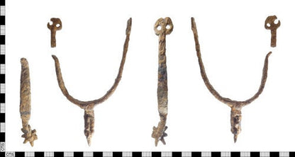 Medieval Rowel Spurs Pair