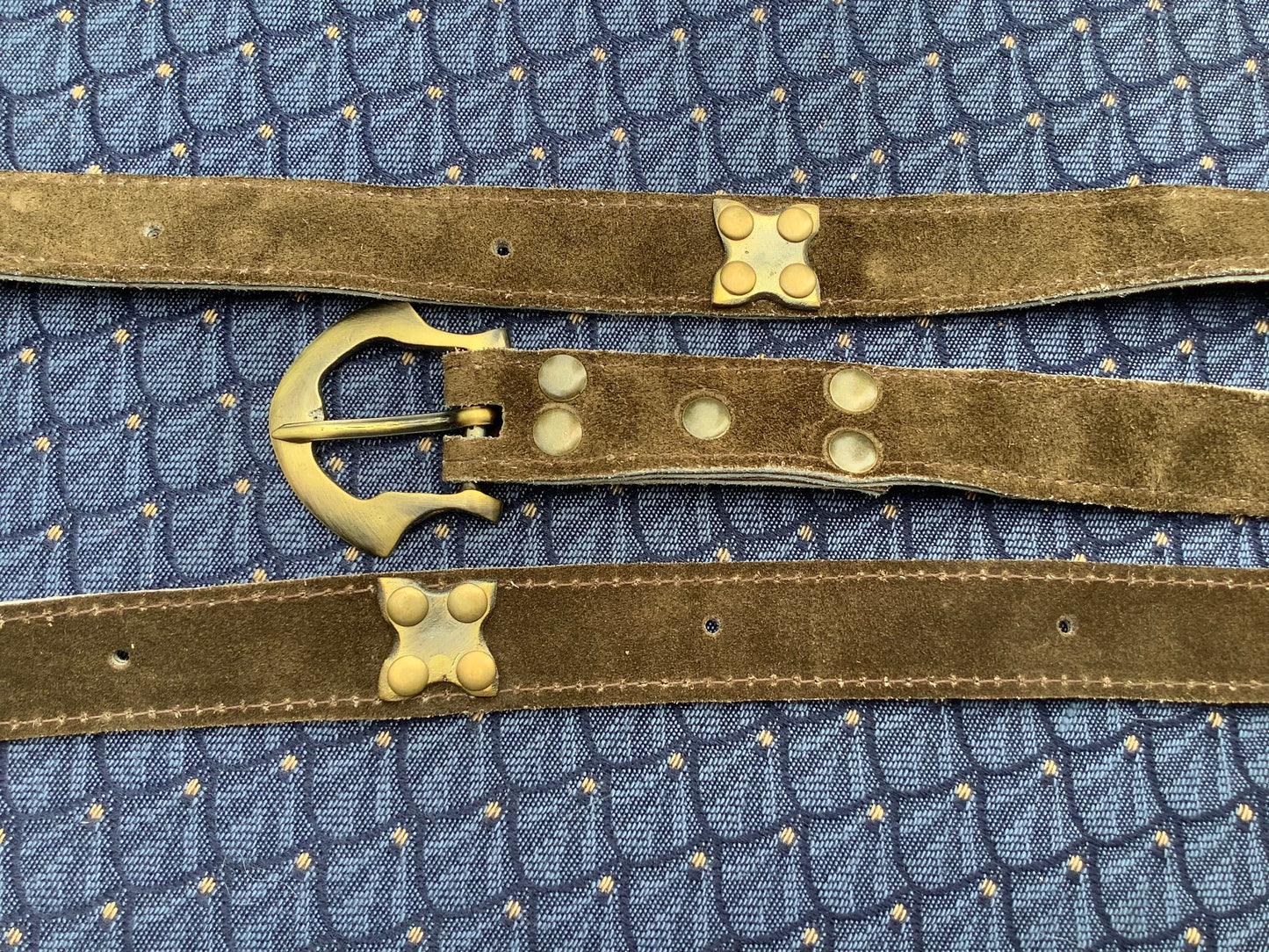 Ceinture Médiévale - Plaques Carrées avec Rivets