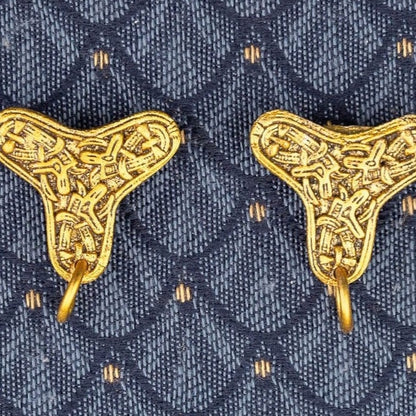 Broches Trèfle Viking (lot de 2), avec attaches pour perles