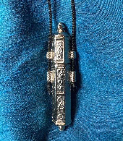 Post Medieval Needle Case Silver Finish
