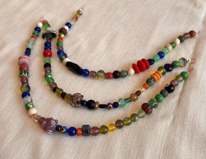 Ensemble broche et collier de perles pour femme viking (fabriqué par Leia)